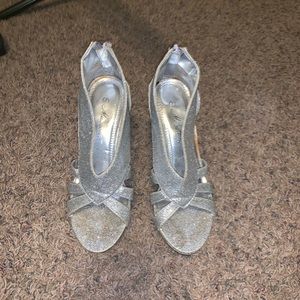 Silver heels
